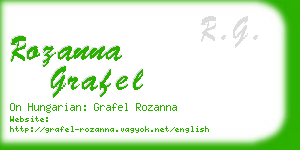 rozanna grafel business card